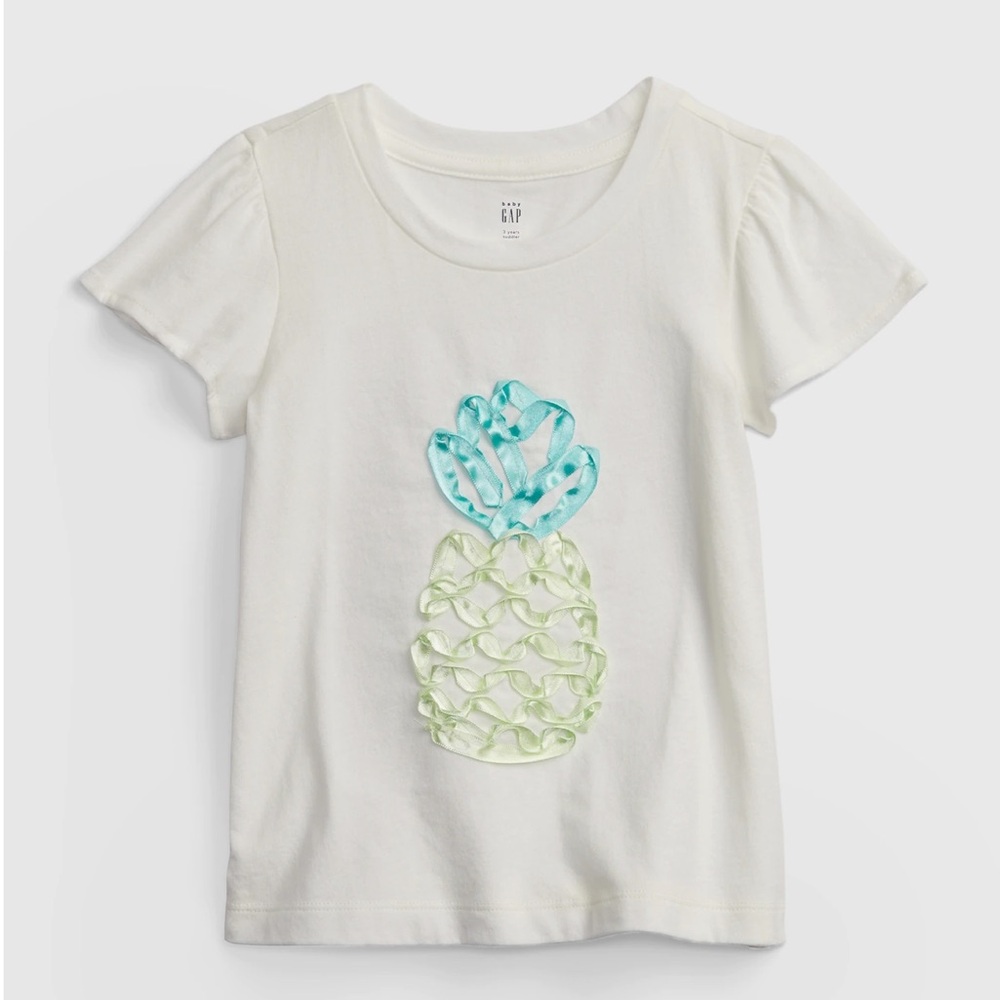 Gap Interactive Graphic Pineapple Short Sleeve Shirt